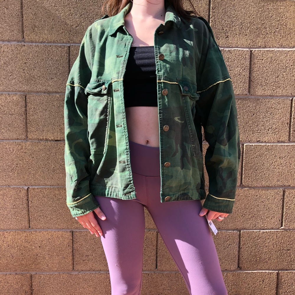 Free People Camo Jacket